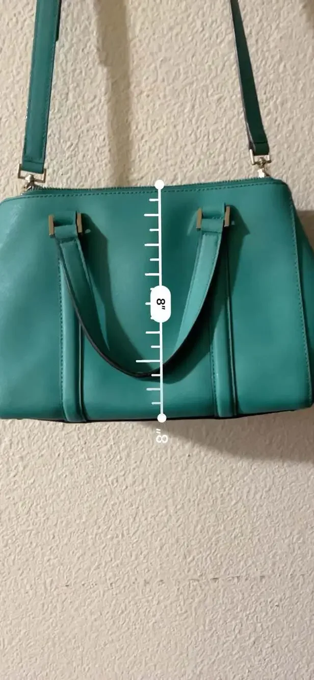 Kate Spade Newbury Lane Saffiano Leather Satchel in Teal